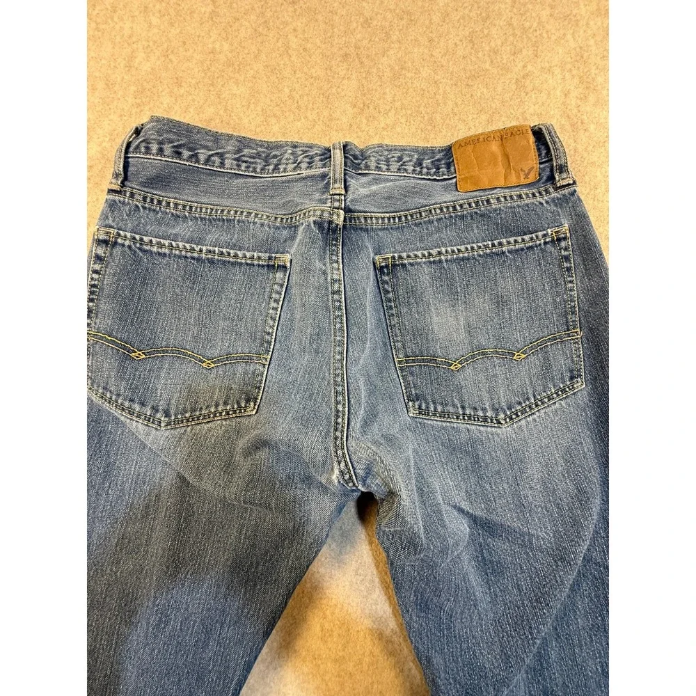 American Eagle Relaxed‎ Fit Jeans Mens 32x34 Blue Denim Medium Wash 100% Cotton
